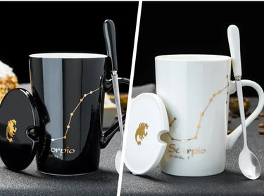 Zodiac Star Constellation Ceramic Mug Set-Your Soul Place